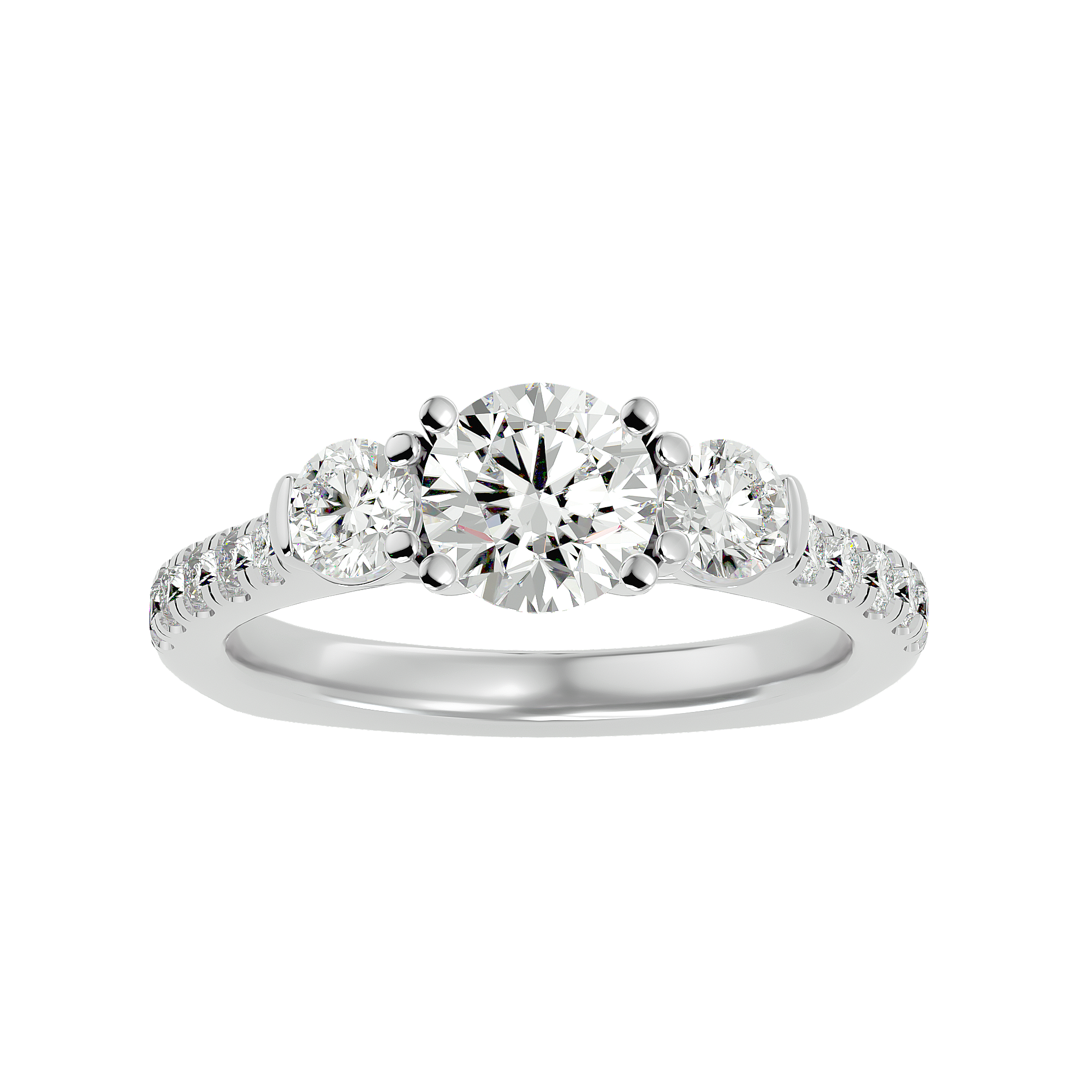 Jessie Three Stone Ring