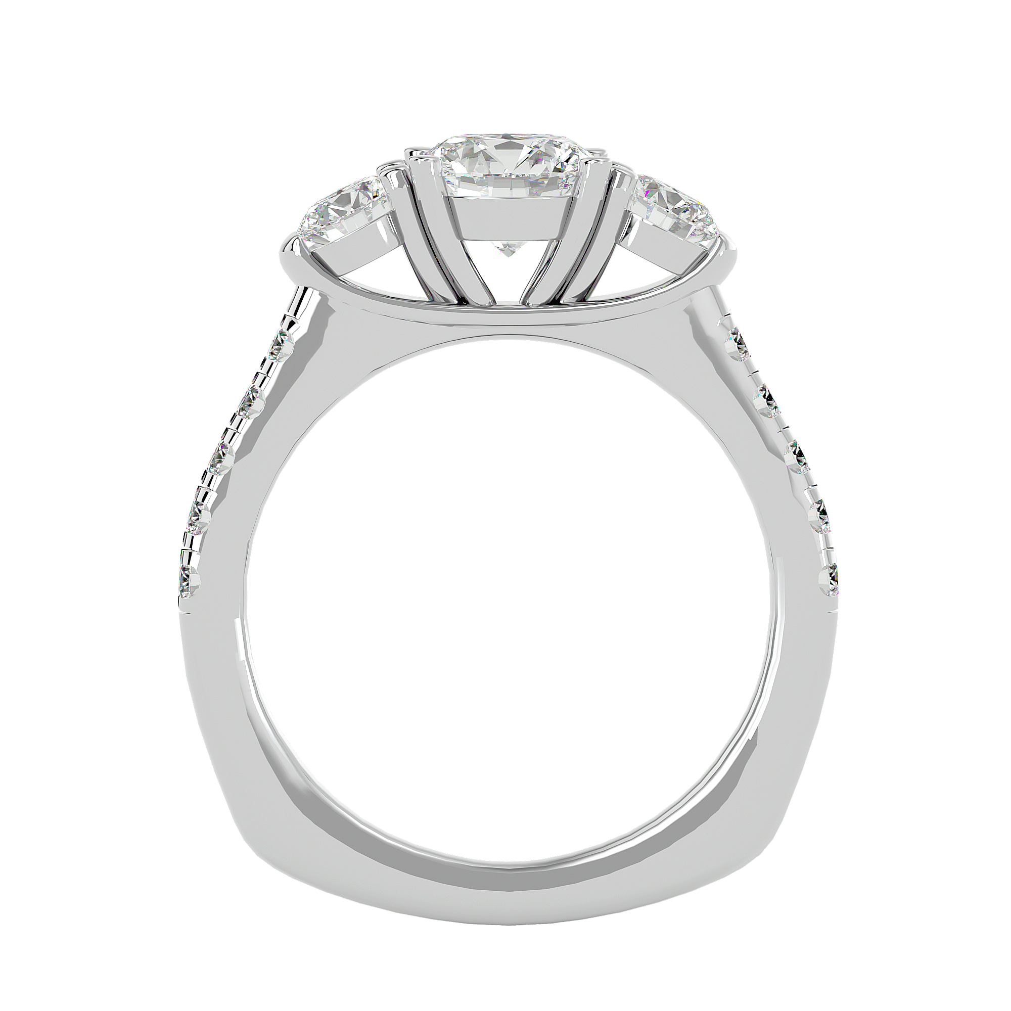 Jessie Three Stone Ring
