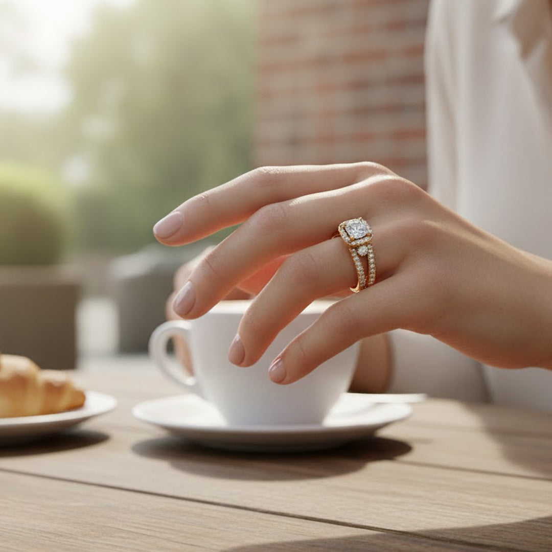 Saige Three Stone Ring