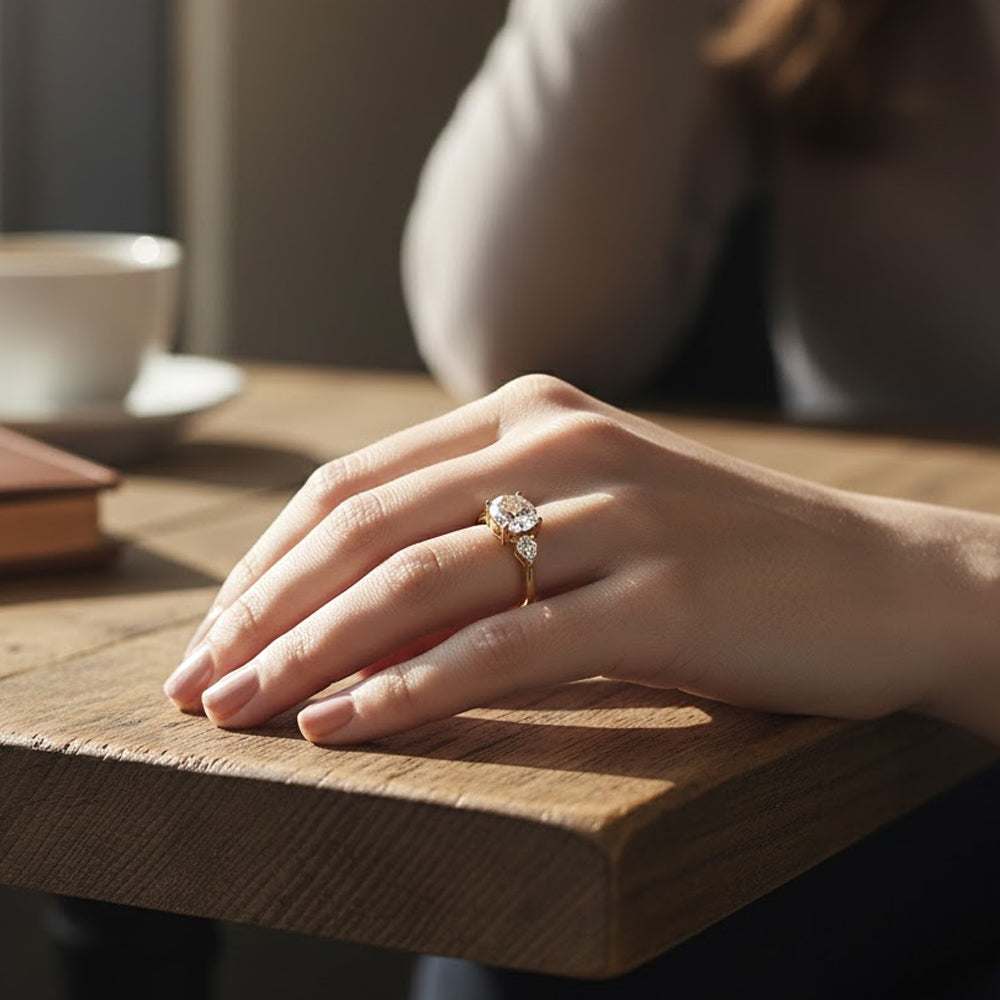 Tiana Three Stone Ring