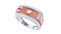 Griffin Solitaire Mens Ring