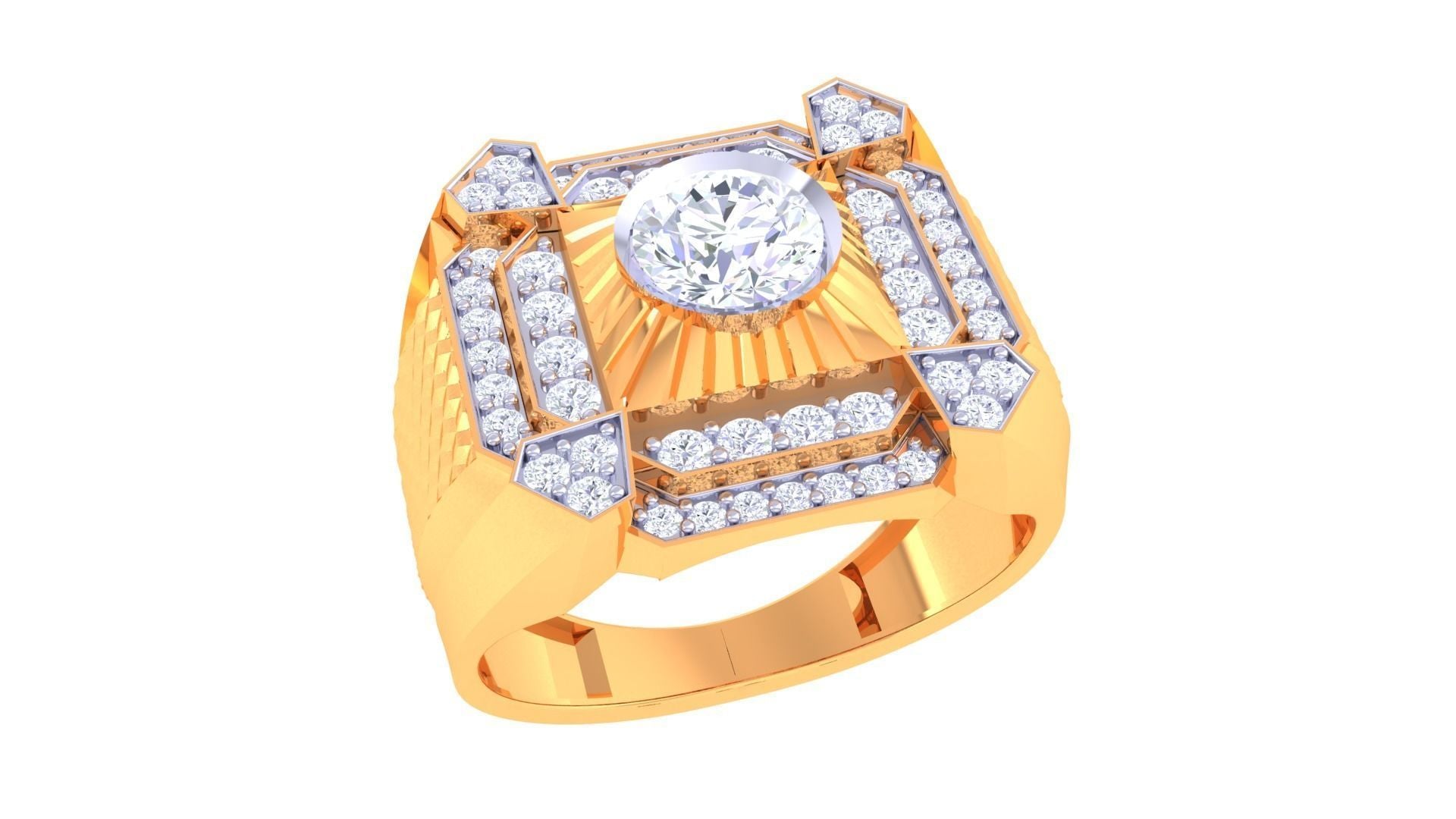 Gerald  Solitaire Mens Ring
