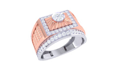 Geraldo  Solitaire Mens Ring