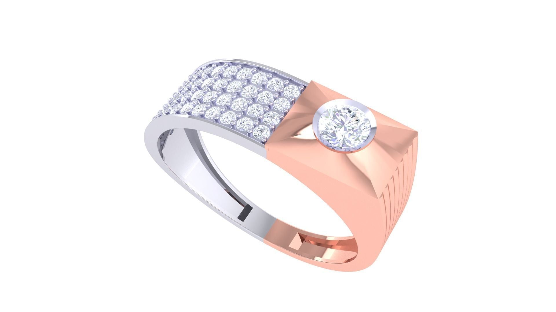 Graham  Solitaire Mens Ring
