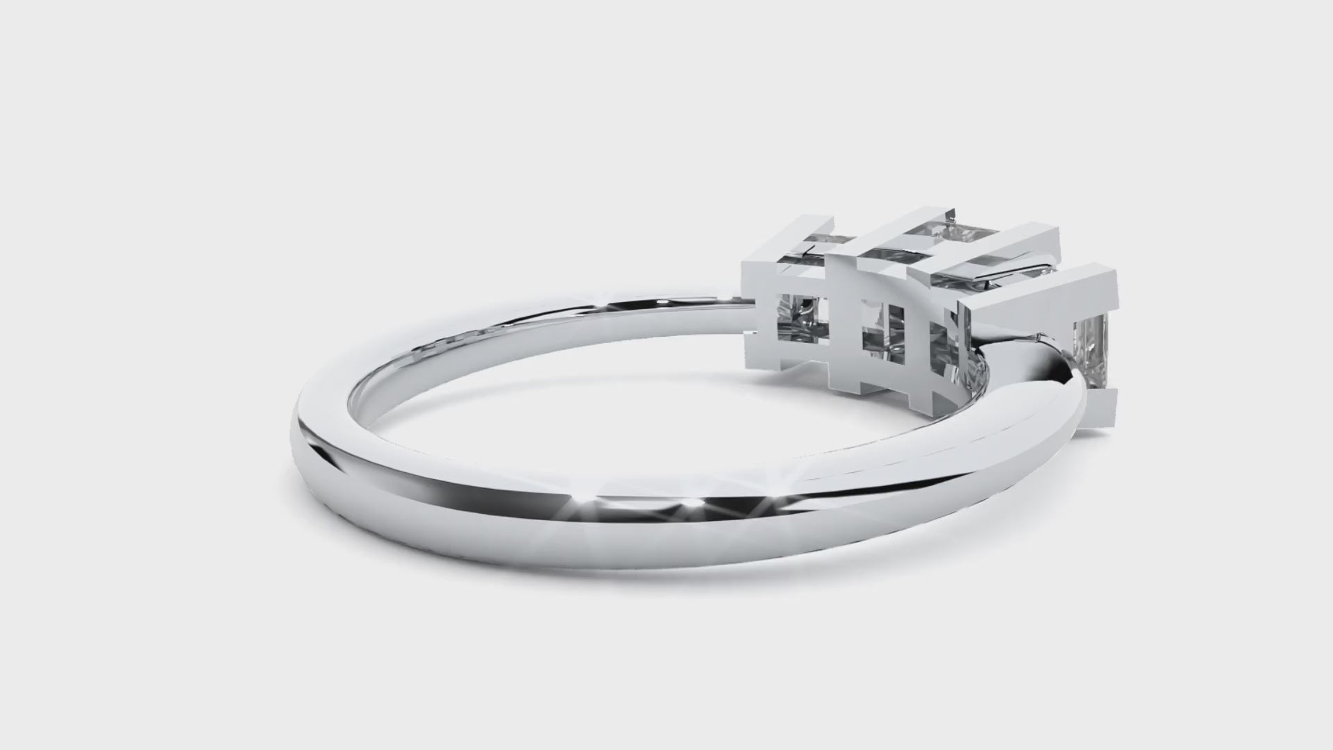 Pearl Three Stone Ring