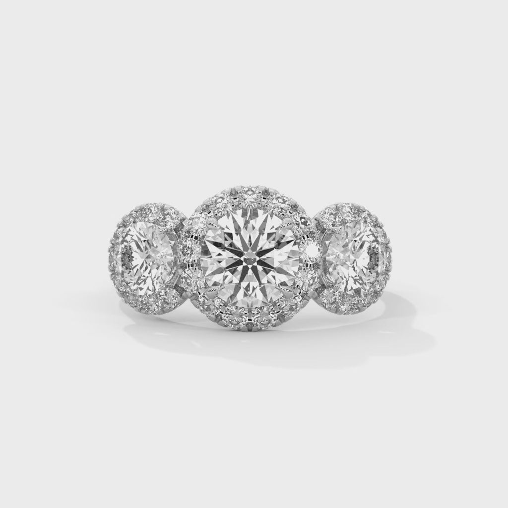 Lillie Three Stone Ring