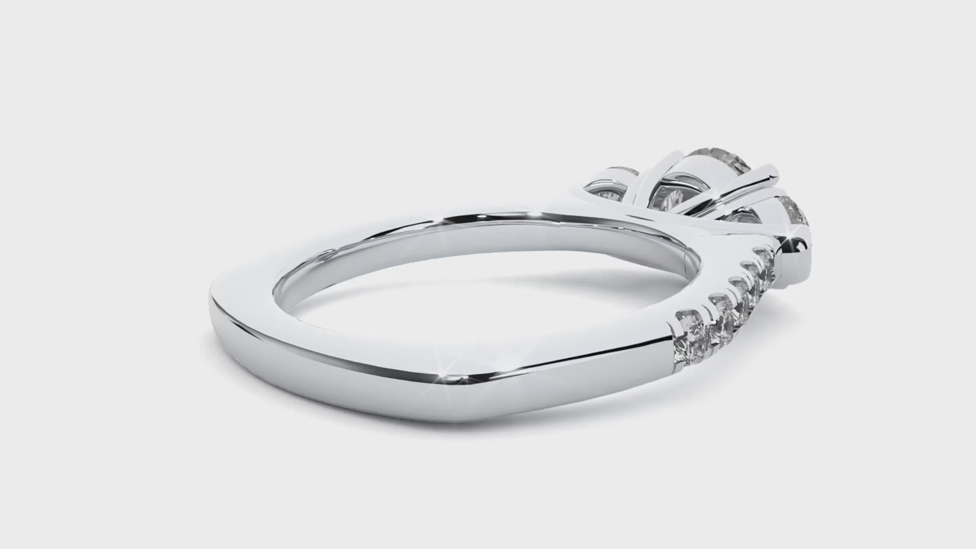 Jessie Three Stone Ring