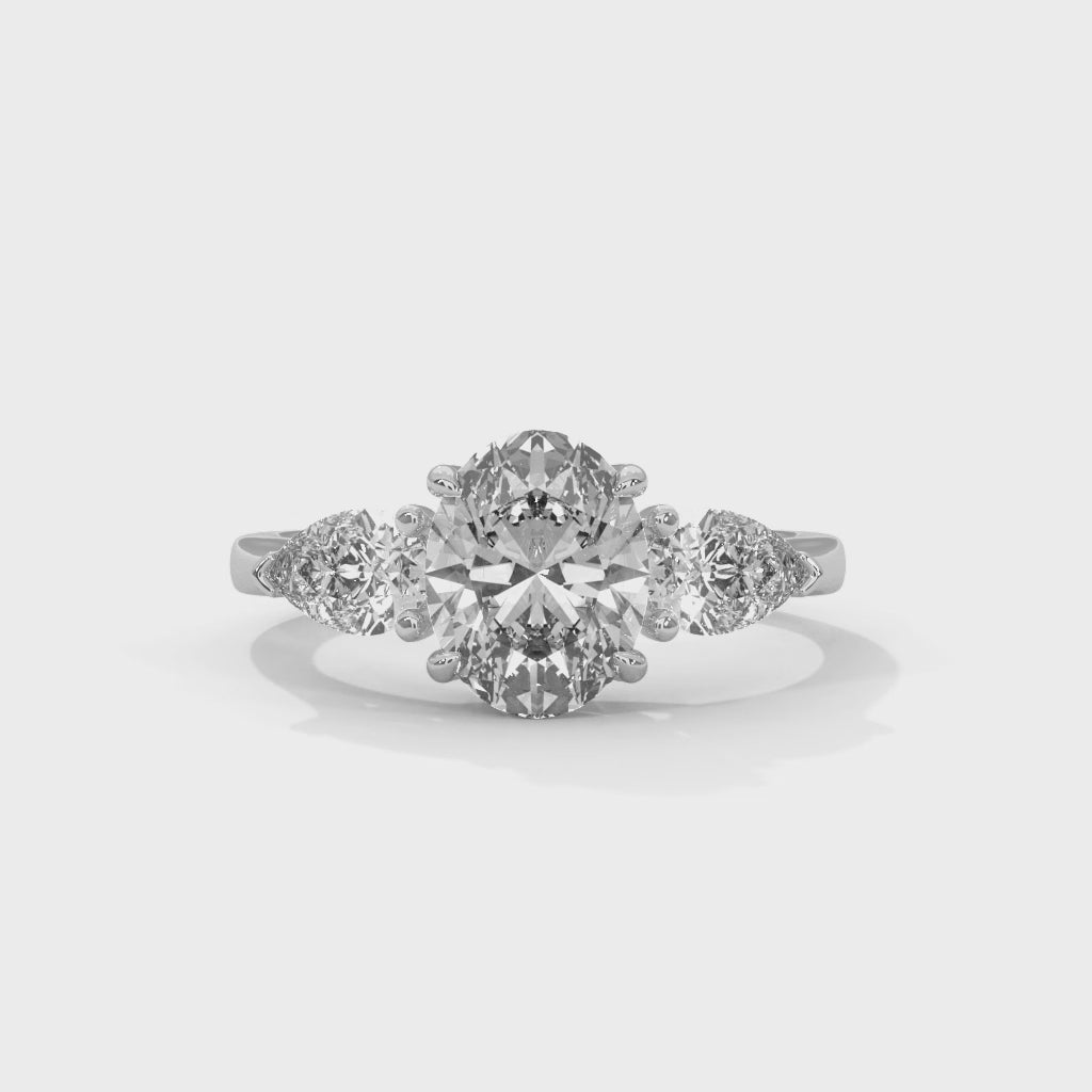 Aileen Three Stone Ring