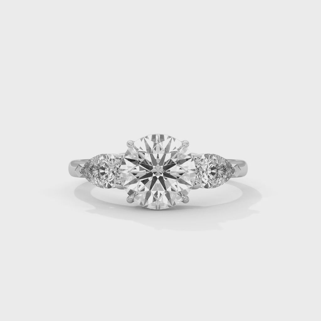 Alia Three Stone Ring