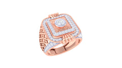 Ignatius Solitaire Mens Ring
