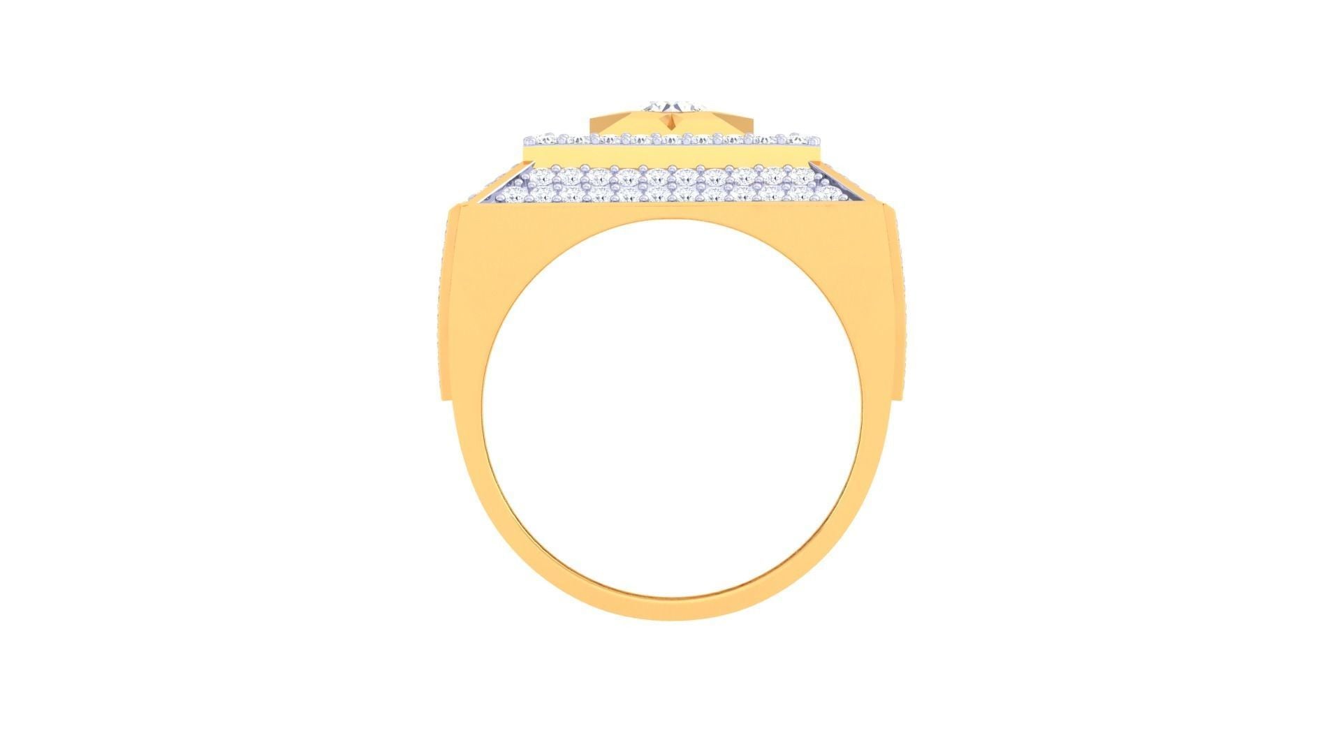 Hugo Solitaire Mens Ring